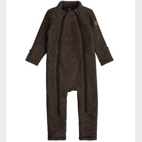 Mikk-Line Kredragt - Uld - Dark Brown Melange