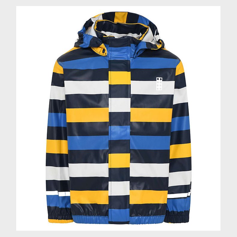 LEGO® Wear Regnjakke - PU - LWJonathan 102 - Bl m. Striber