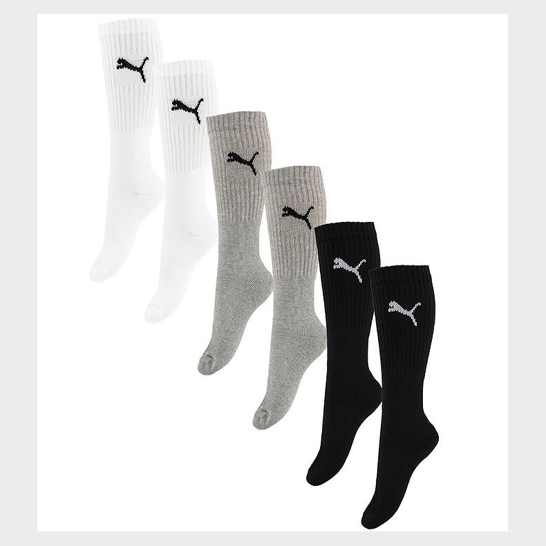 Puma str�mper 6-pak - Crew - Grey Combo
