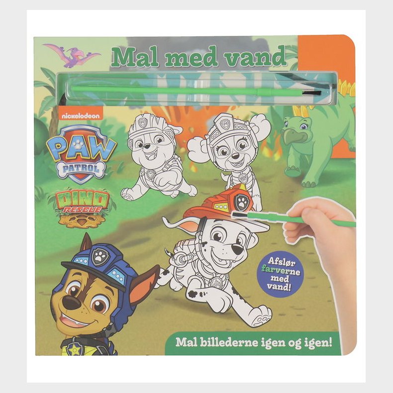 Alvilda Malebog - Mal Med Vand - Paw Patrol Dinoer