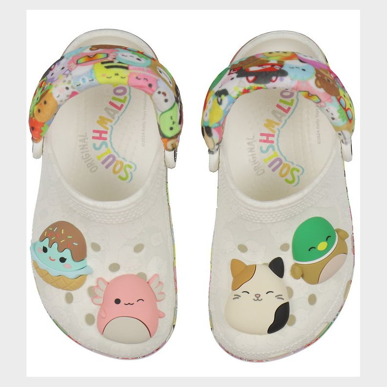 Crocs Sandaler - Classic Clog K - Hvid m. Squishmallows
