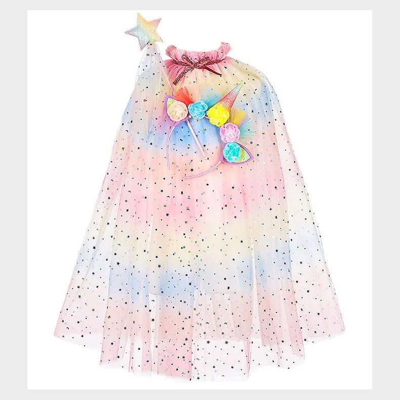 Souza Udkl�dning - Kappe m. Tryllestav/Horn - Unicorn - Multifar