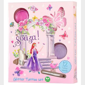 Souza Glitter-Tatoveringer - 12 Skabeloner - Princess