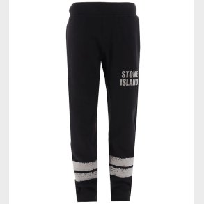 Stone Island Sweatpants - Sort m. Refleks
