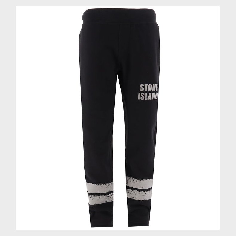 Stone Island Sweatpants - Sort m. Refleks