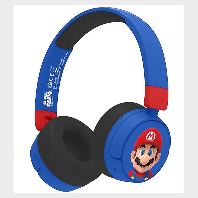 OTL Hretelefoner - Super Mario - On-Ear Kids - Wireless - Bl/R