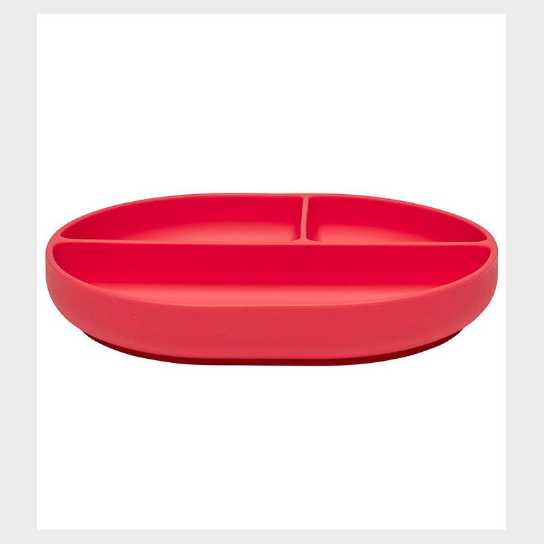 OYOY Tallerken - Enkei Suction - Silikone - Cherry Red