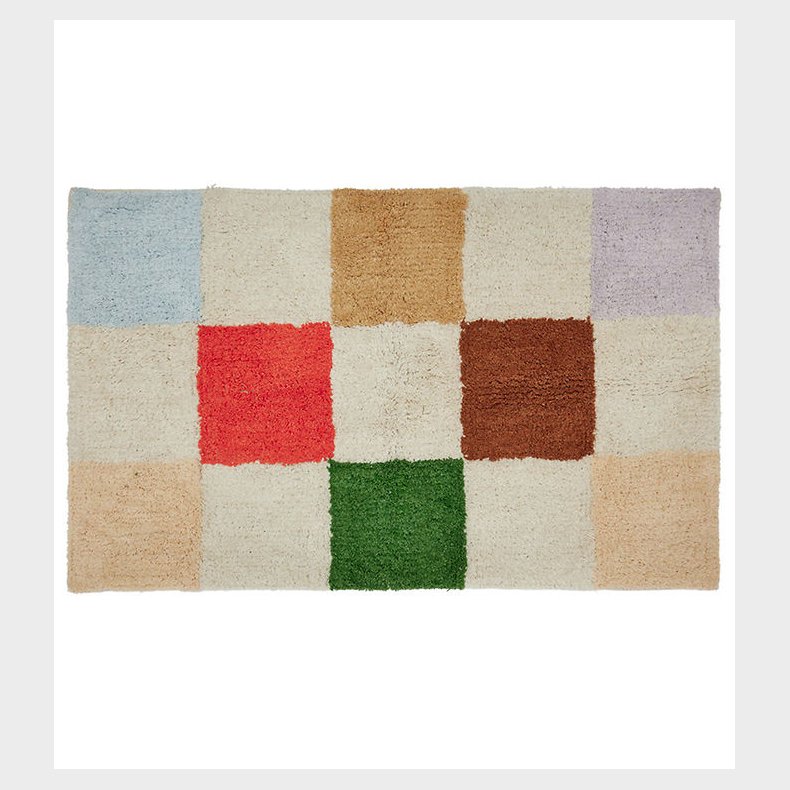 OYOY Gulvtppe - Chess Rug - 80x48 cm - Multi