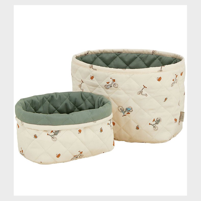 Cam Cam Opbevaringskurve - 2-pak - 22x15/24x17 cm - Bicycles