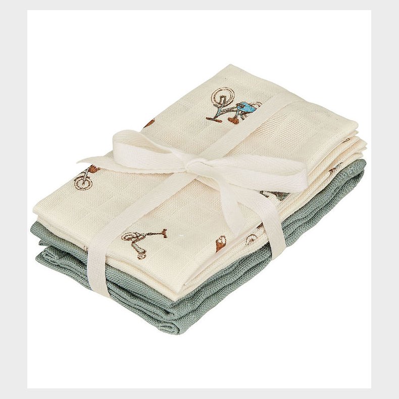 Cam Cam Vaskeklude - 4-pak - Bicycles