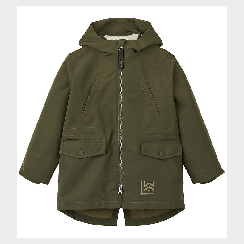 Liewood 3i1-jakke - Timber - Army Brown Mix