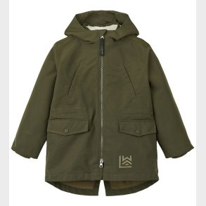 Liewood 3i1-jakke - Timber - Army Brown Mix