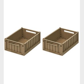 Liewood Foldekasser - 25x18x9,5 cm - Small - 2-pak - Oat