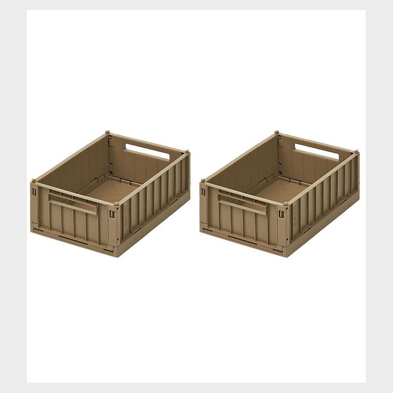 Liewood Foldekasser - 25x18x9,5 cm - Small - 2-pak - Oat
