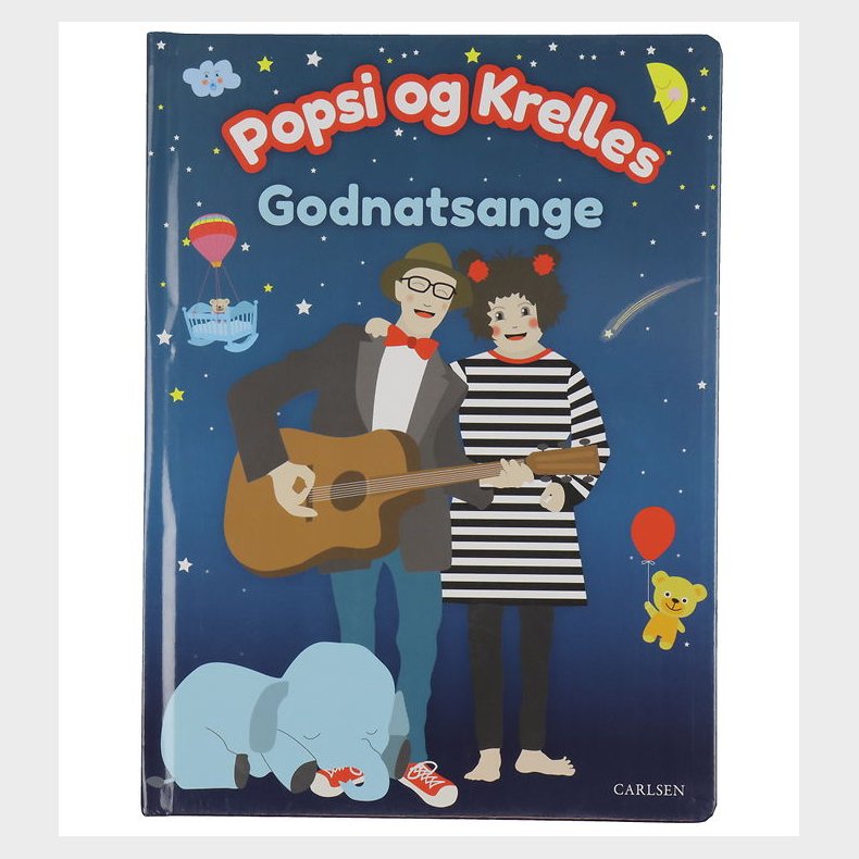 Forlaget Carlsen Sangbog - Popsi og Krelles Godnatsange - Dansk