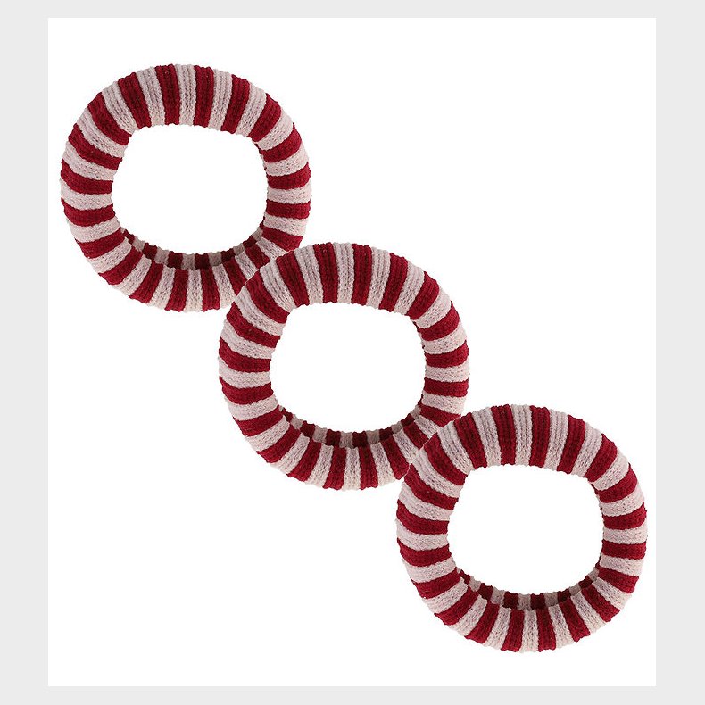 By Str Hrelastik - 3-pak - Ea - Bordeaux/Lyserd Stribet