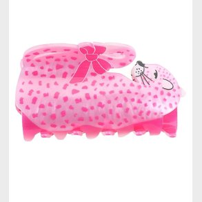 By Str Hrklemme - Leopard - 8x4 cm - Rosa/Rd