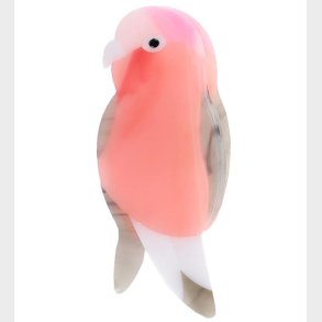 By Str Hrklemme - Rdhals Fugl - 9x4 cm - Rosa