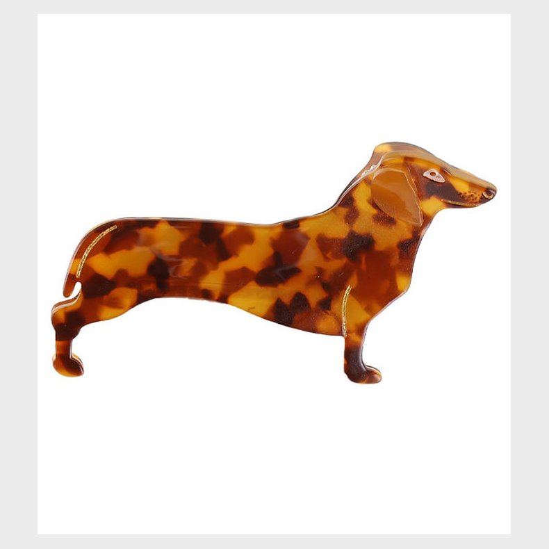 By Str Hrklemme - Gravhund - 9x4 cm - Brun