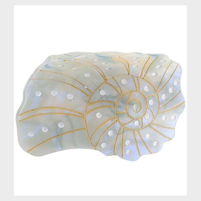 By Str Hrklemme - Strandskal - 8x5 cm - Lysebl