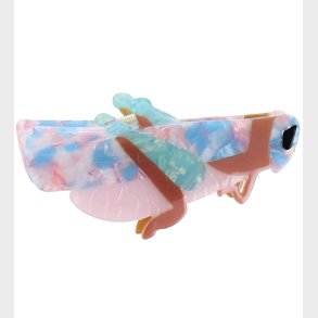 By Str Hrklemme - Grshoppe - 11x6 cm - Rosa/Bl