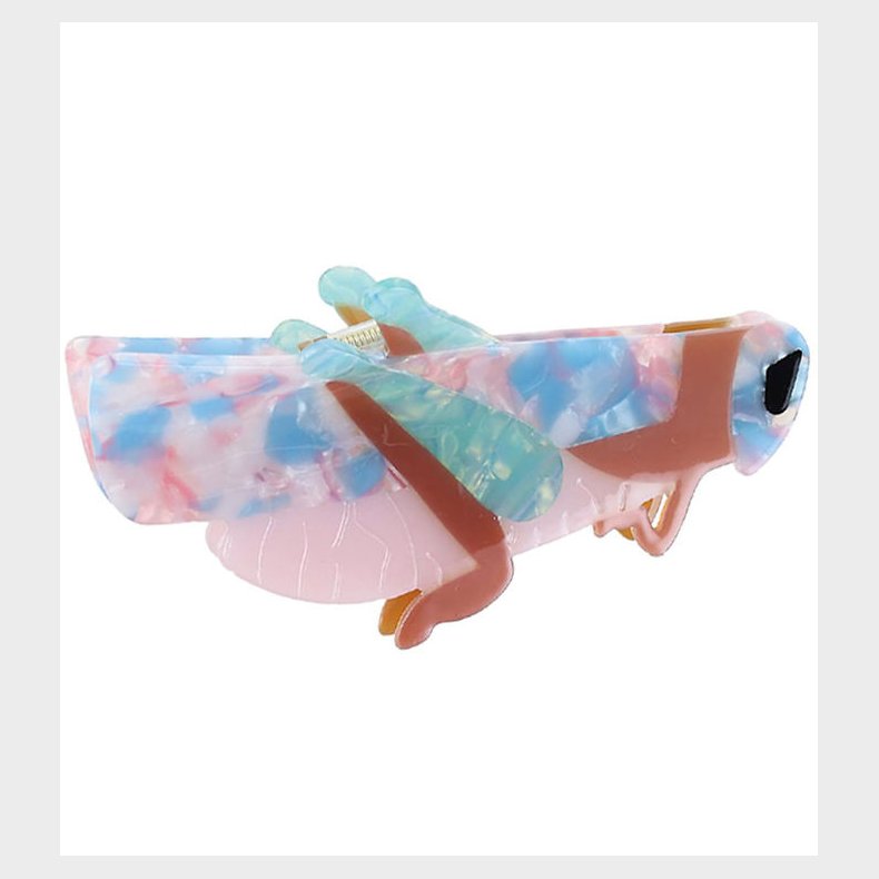 By Str Hrklemme - Grshoppe - 11x6 cm - Rosa/Bl