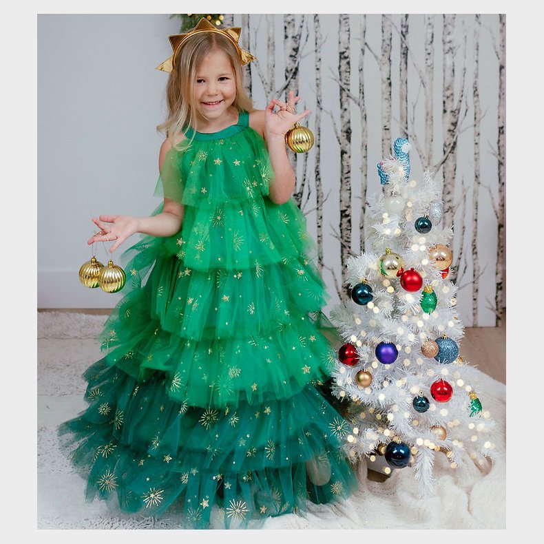 Great Pretenders Udkl�dning - Juletr�skjole - Gr�n/Guld