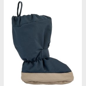 Wheat Overtrkssko m. Fleece - Tech - Dark Blue