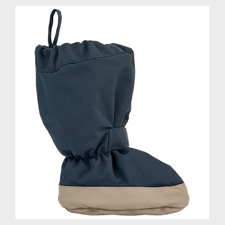 Wheat Overtrkssko m. Fleece - Tech - Dark Blue