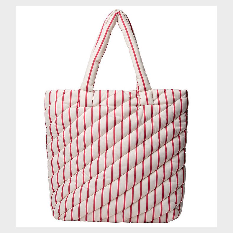 Sofie Schnoor Shopper - Off White/Berry Striped