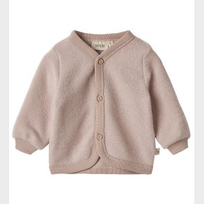 Wheat Cardigan - Uldfleece - Kari - Dry Rose