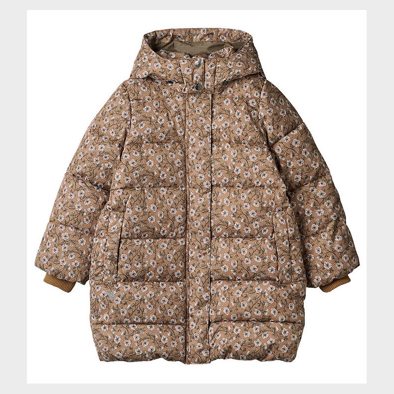 Wheat Dynejakke - Yrsa - Caramel Anemones