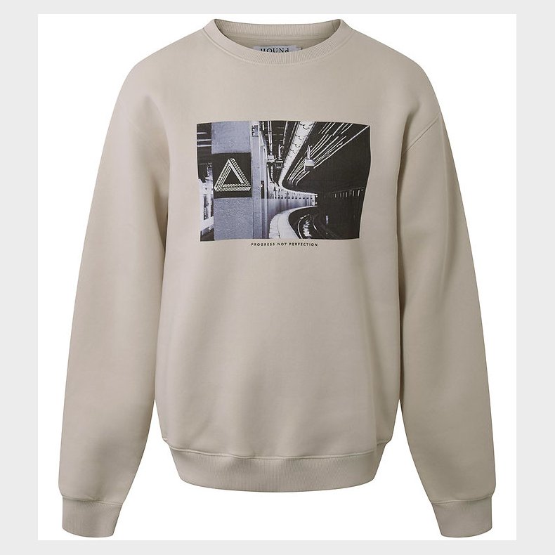 Hound Sweatshirt - Light Sand m. Print
