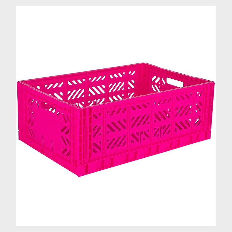 Aykasa Foldekasse - 60x40x22 cm - Maxi - Neon Pink