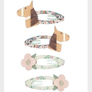 Mimi & Lula Hrspnder - 4-pak - 5 cm - Horse & Flower Homestead