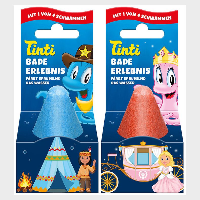 Tinti Badebombe - Assorteret - R�d/Bl�