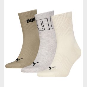 Puma Strmper - 3-pak - Mesh Logo Crew - Neutral Combo