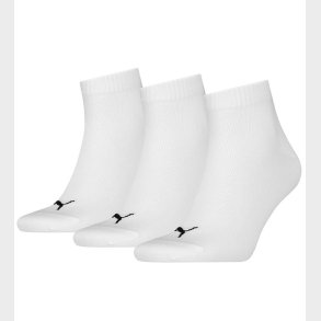 Puma Ankelstr�mper - 3-pak - Quarter Plain - Hvid