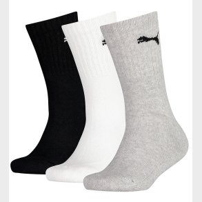 Puma Str�mper - 3-pak - Crew - Gr�/Hvid/Sort