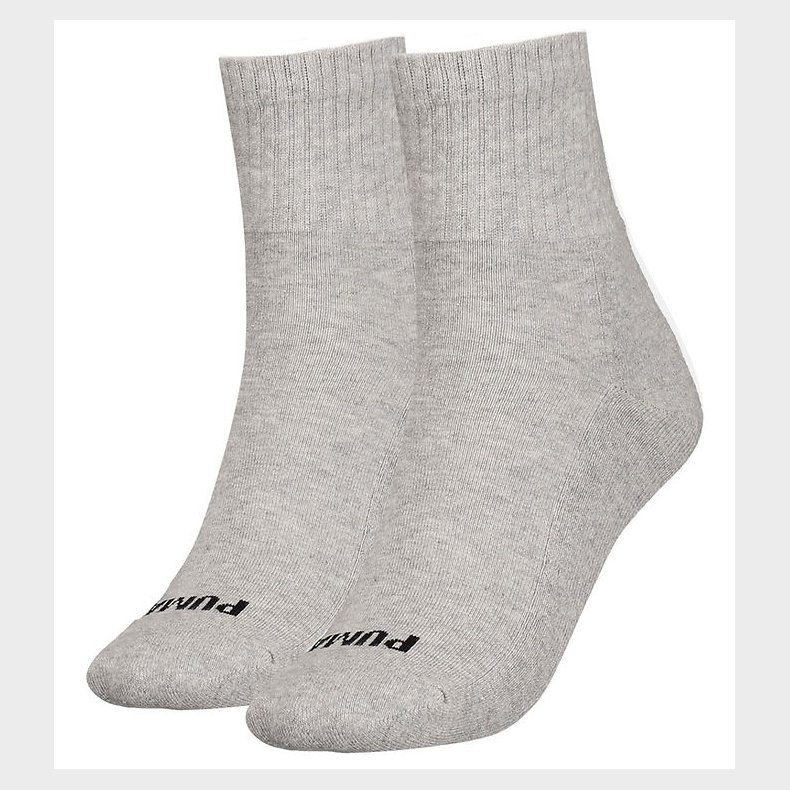 Puma Strmper - 2-pak - Heart Logo Crew - Grey Melange