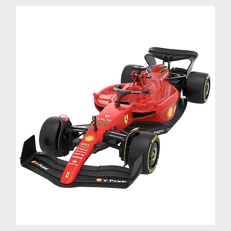 Rastar Fjernstyret Bil m. Lys - Ferrari F1-75 - 1:18