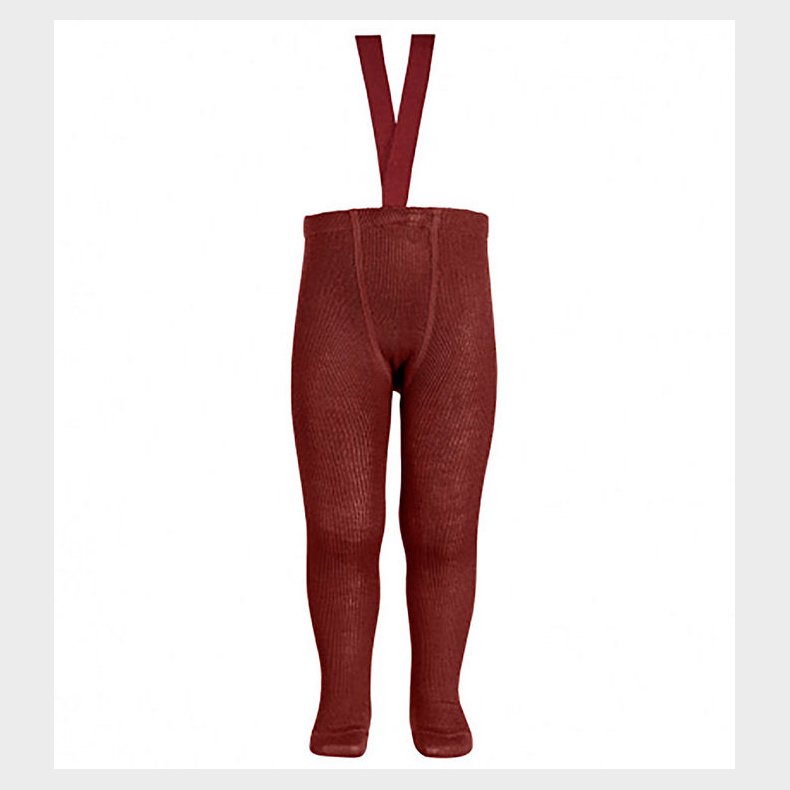 Condor Strmpebukser m. Seler - Uld/Akryl - Granet