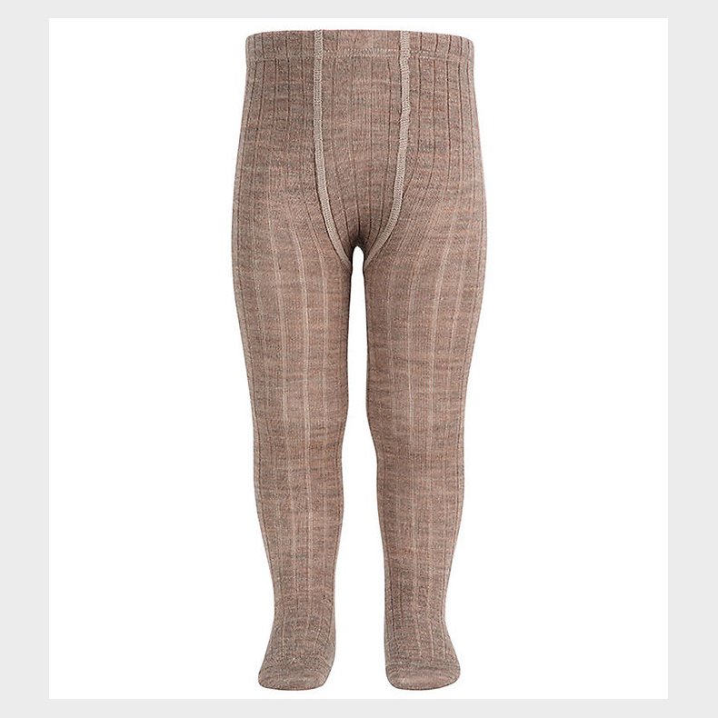 Condor Strmpebukser - Rib - Uld - Sand