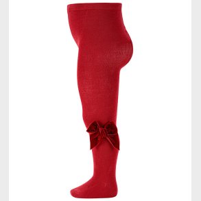 Condor Strmpebukser m. Veloursljfe - Red Velvet