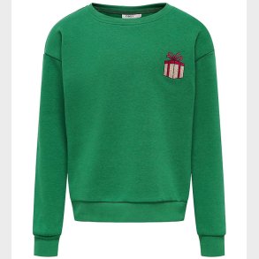 Kids Only Sweatshirt - KogYda - Xmas Life - Green Jacket/Present