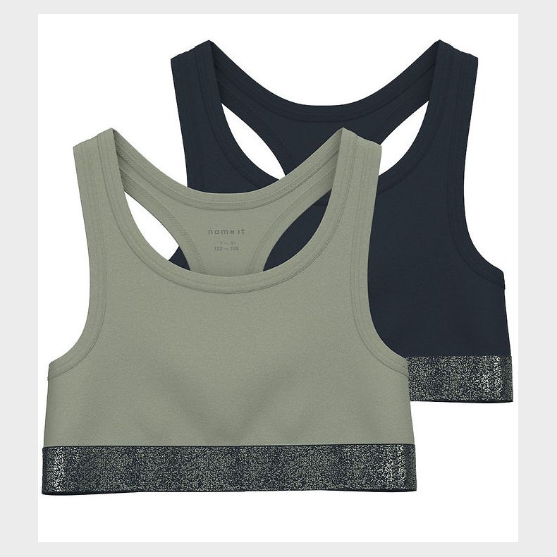 Name It Top - NkfShort - 2-pak - Seagrass