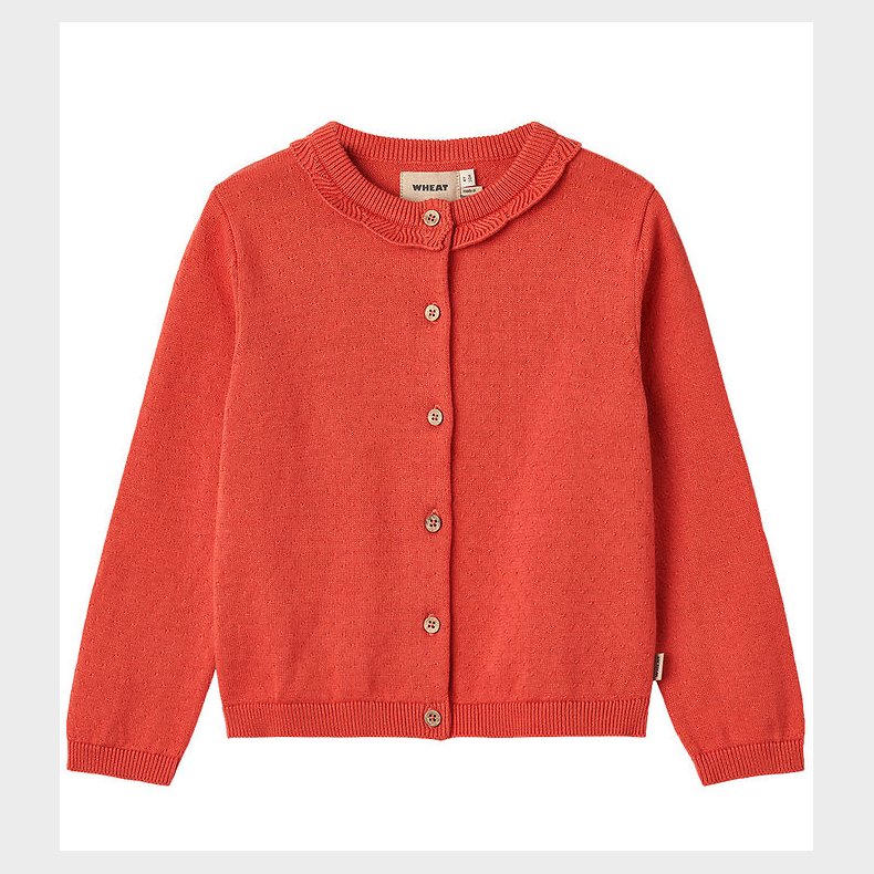 Wheat Cardigan - Strik - Amy - Candy Red