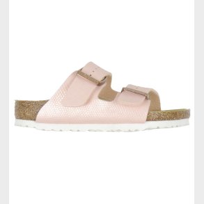 Birkenstock Sandaler - Arizona Kids BS - Shiny Lizard/Light Rose