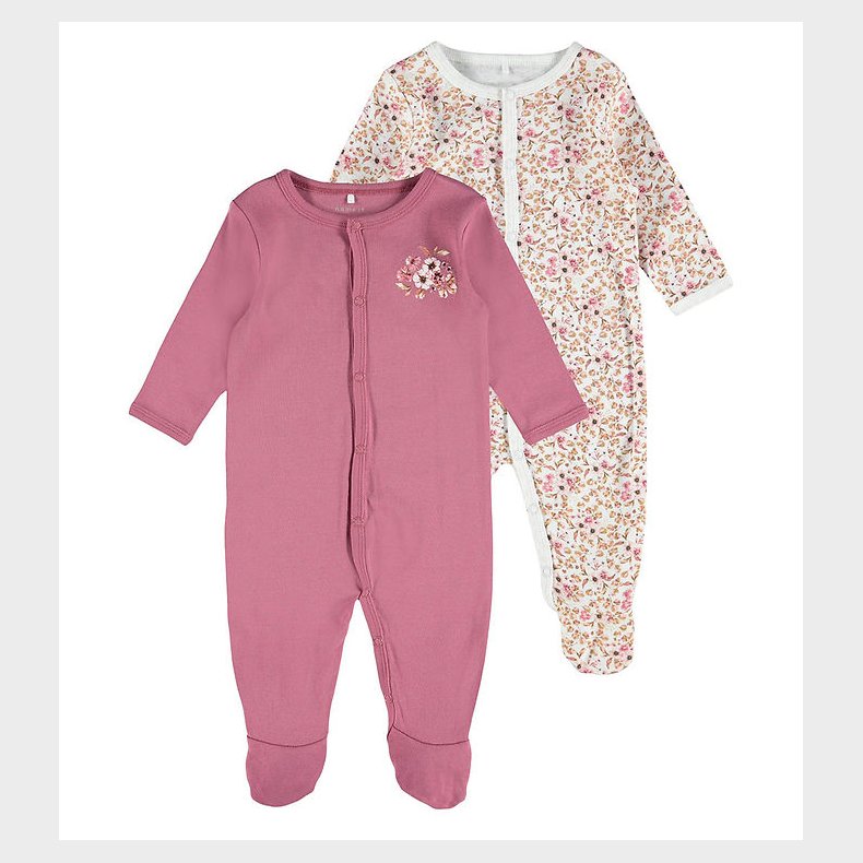 Name It Natdragt - Noos - 2-pak - NbfNightsuit - Rose Wine