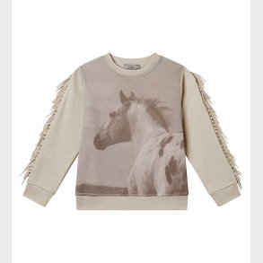 Stella McCartney Kids Sweatshirt - Creme m. Hest